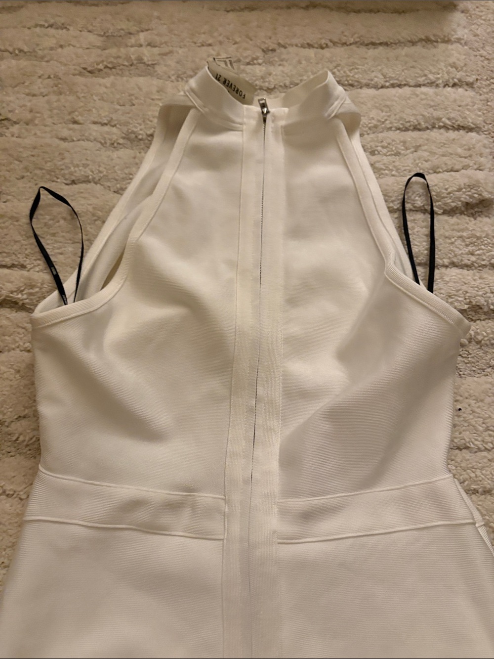 Herve Leger x Forever 21 White Sleeveless Cutout Midi Dress - Picture 7 of 7